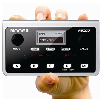 Карманный гитарный процессор эффектов Mooer PE100